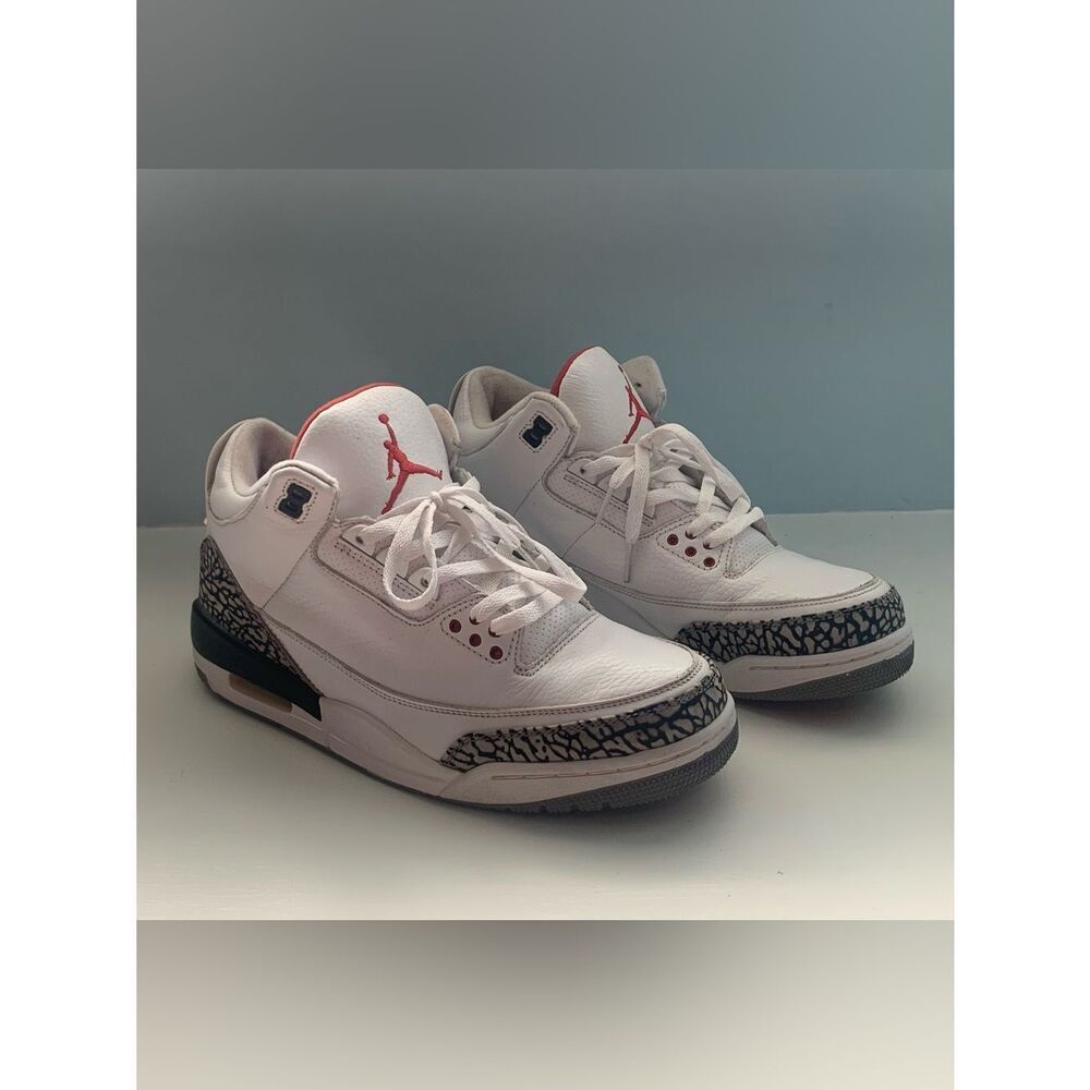 Jordan 3 white cement Basketball Sneakers